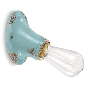 Svítidlo Ferroluce tyrkysová keramika