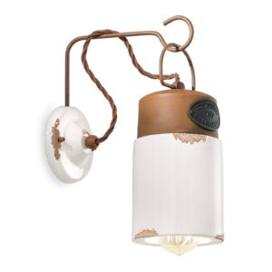 Svítidlo Ferroluce bílé keramika/kov