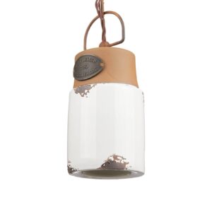 Svítidlo Ferroluce bílá/rezavě hnědá keramika/železo