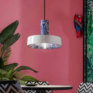 Svítidlo Ferroluce modrá/bílá keramika