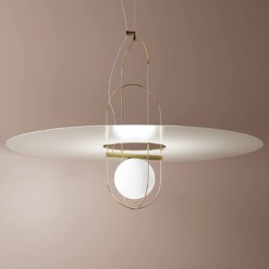 Svítidlo Fontana Arte zlatá/bílá kov/sklo