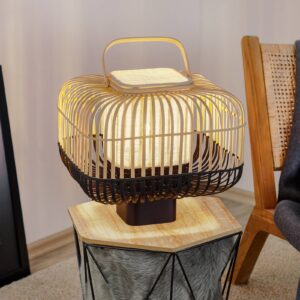 Svítidlo Forestier černá bambus/dřevo