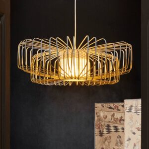 Svítidlo Forestier bílá/přírodní bambus