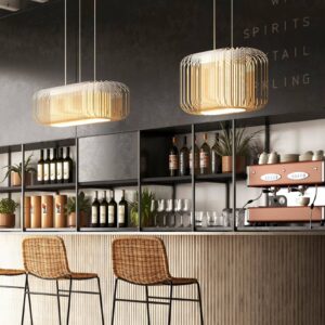 Svítidlo Forestier přírodní/bílá bambus