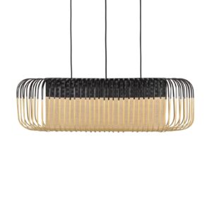 Svítidlo Forestier přírodní/černá bambus