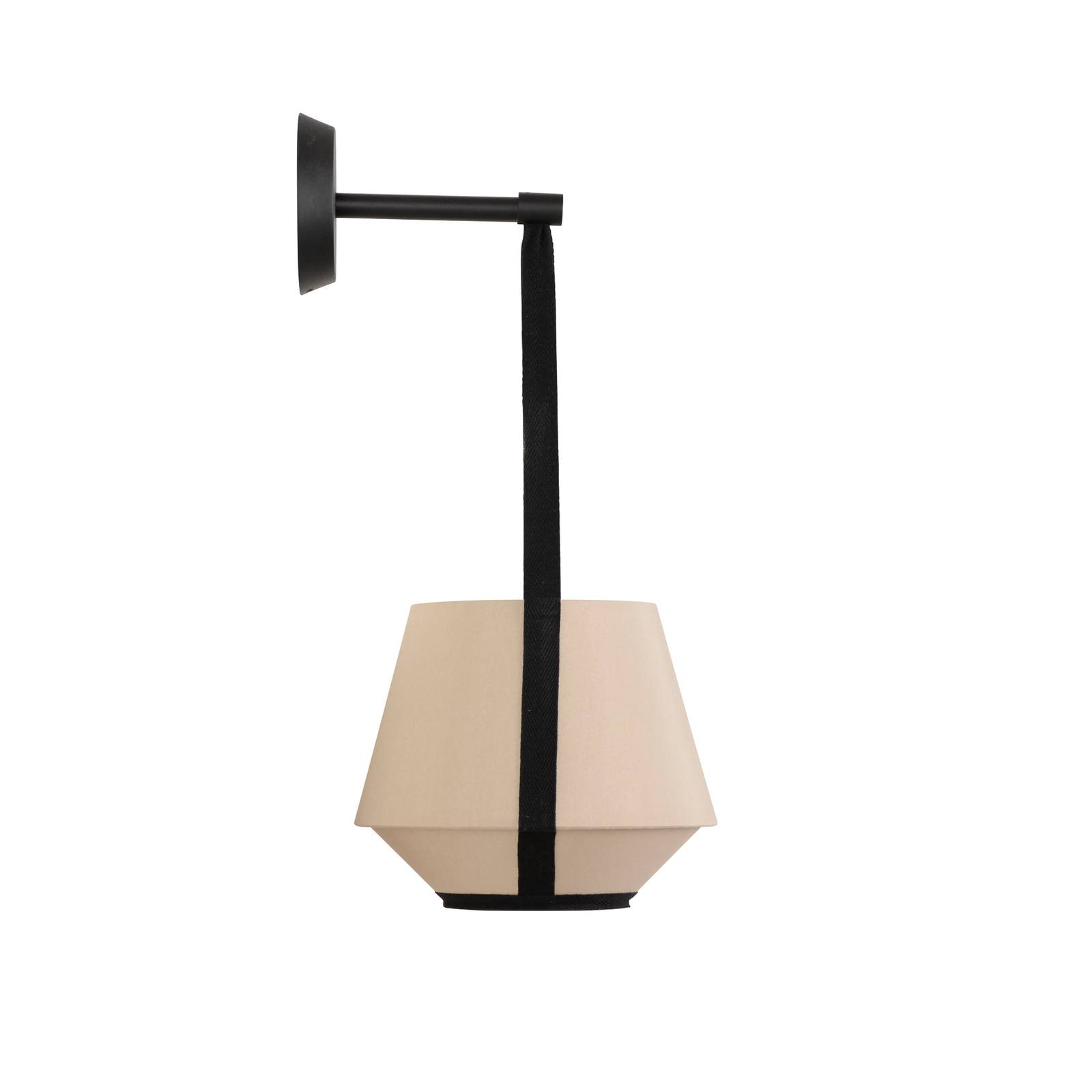 Forestier Carrie XS nástěnné světlo, písková, Obývací pokoj / jídelna, bavlna, kov, textil, E27, 15W, L: 20 cm, K: 47cm - Image 4