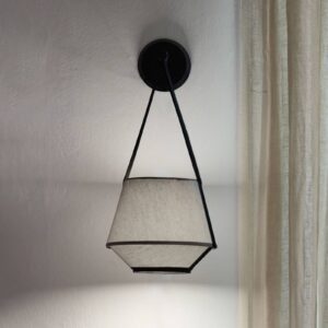 Svítidlo Forestier šedá bavlna/kov/textil