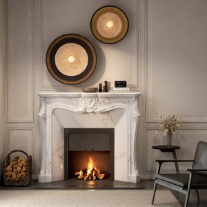 Svítidlo Forestier hnědá/béžová abaka