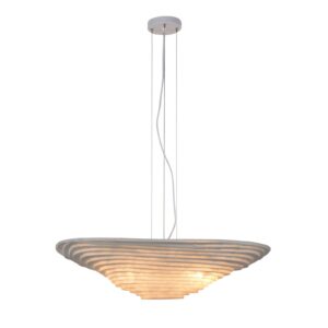 Svítidlo Forestier bílá surové hedvábí