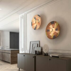 Svítidlo Forestier hnědá abaka/ratan