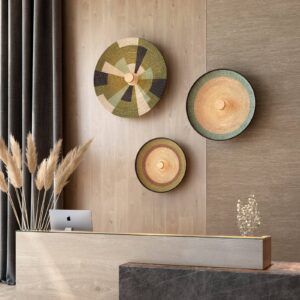 Svítidlo Forestier zelený abaka/ratan