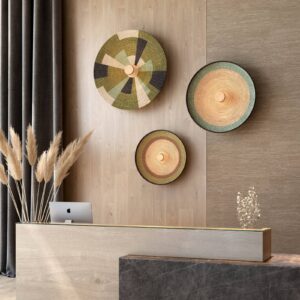 Svítidlo Forestier zelený abaka/ratan