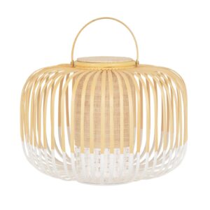 Svítidlo Forestier bílá/světlé dřevo bambus