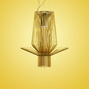 Svítidlo Foscarini zlatý lakovaný hliník/pochromovaný kov