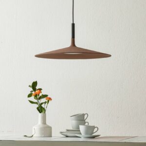 Svítidlo Foscarini hnědá beton ručně litý/hliník/polykarbonát