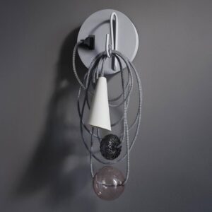 Svítidlo Foscarini šedá/bílá/transparentní porcelán/foukané sklo/lakovaný kov/textil