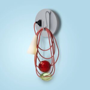 Svítidlo Foscarini šedá/bílá/červená/zelená porcelán/foukané sklo/lakovaný kov/textil