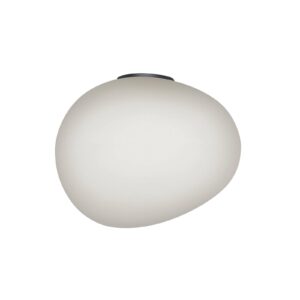 Svítidlo Foscarini bílá satinovaná/grafit ručně foukané sklo/kov