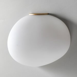 Svítidlo Foscarini bílá satinovaná/zlatá ručně foukané sklo/kov