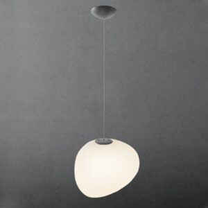 Svítidlo Foscarini bílá satinovaná/grafit sklo foukané/kov