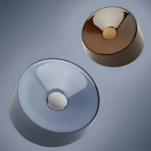 Svítidlo Foscarini šedá/satinovaná sklo foukané/kov