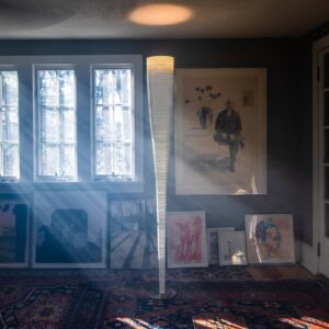 Svítidlo Foscarini krémová/černá kompozitní materiál ze skleněných vláken/karbon/mramor