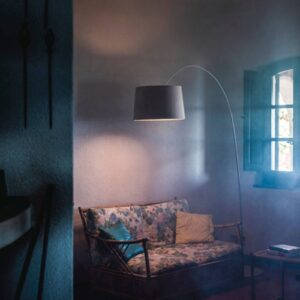 Svítidlo Foscarini šedohnědá javorové dřevo/skelné vlákno s povrchovou úpravou/plast/hliník