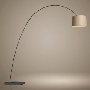 Svítidlo Foscarini černá/světlé dřevo javorové dřevo bělené/kompozitní materiál ze skleněných vláken/plast/hliník