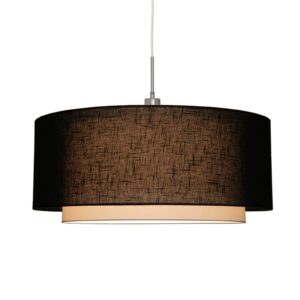 Svítidlo Freelight černá/bílá/ocel textil/plast/kov