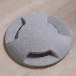 Svítidlo Fumagalli šedá/mražená licí pryskyřice/polykarbonát