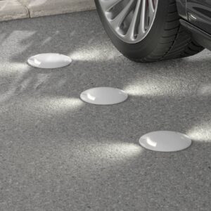 Svítidlo Fumagalli šedá/mražená licí pryskyřice/polykarbonát