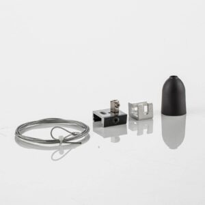 Svítidlo GLOBAL černé hliník