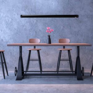 Svítidlo GRIMMEISEN černá lesklá/černá eloxovaná akryl/ocelový plech/hliník eloxovaný