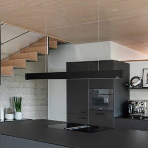 Svítidlo GRIMMEISEN matná kartáčovaná černá/eloxovaná černá kov/ocelový plech/hliník eloxovaný