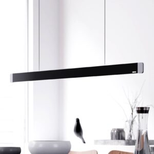 Svítidlo GRIMMEISEN matná kartáčovaná černá/eloxovaná stříbrná kov/ocelový plech/hliník eloxovaný