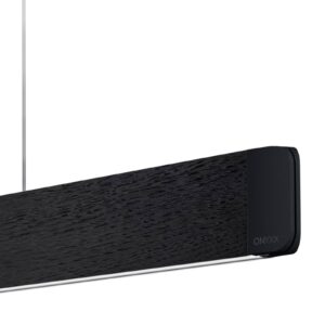 Svítidlo GRIMMEISEN dub bahenní voskovaný/černá eloxovaná dýha z pravého dřeva/kov/ocelový plech/hliník eloxovaný