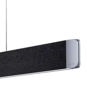 Svítidlo GRIMMEISEN dub bahenní voskovaný/stříbrná eloxovaná dýha z pravého dřeva/kov/ocelový plech/hliník eloxovaný