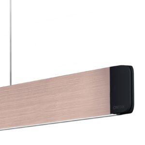 Svítidlo GRIMMEISEN růžovozlatá matná kartáčovaná/černá eloxovaná kov/ocelový plech/hliník eloxovaný