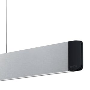 Svítidlo GRIMMEISEN stříbrná matná kartáčovaná/černá eloxovaná kov/ocelový plech/hliník eloxovaný