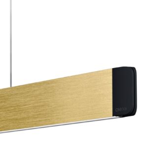 Svítidlo GRIMMEISEN zlatá matná kartáčovaná/černá eloxovaná kov/ocelový plech/hliník eloxovaný