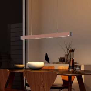 Svítidlo GRIMMEISEN růžovozlatá matná kartáčovaná/stříbrná eloxovaná kov/ocelový plech/hliník eloxovaný