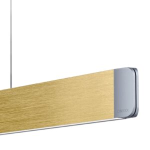 Svítidlo GRIMMEISEN zlatá matná kartáčovaná stříbrná eloxovaná kov/ocelový plech/hliník eloxovaný