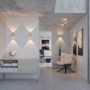 Svítidlo GRIMMEISEN stříbrná hliník eloxovaný