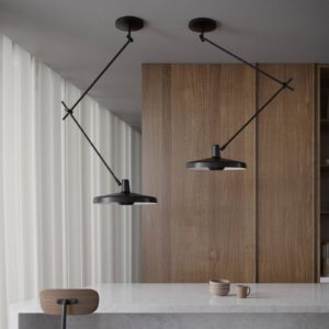 Svítidlo GRUPA černá ocel/hliník