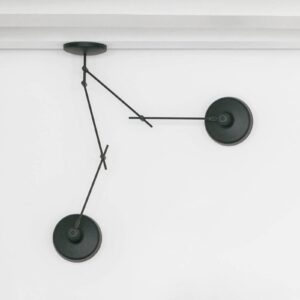 Svítidlo GRUPA černá ocel/hliník