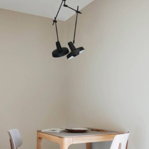 Svítidlo GRUPA černá ocel/hliník