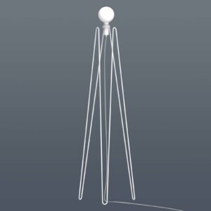 Svítidlo GRUPA bílá/opálová/bílá ocel/sklo