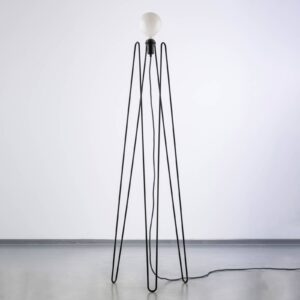 Svítidlo GRUPA černá/opálová/černá ocel/sklo