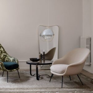 Svítidlo GUBI bílá/chrom ocel