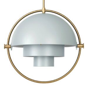 Svítidlo GUBI zelená/mosaz ocel